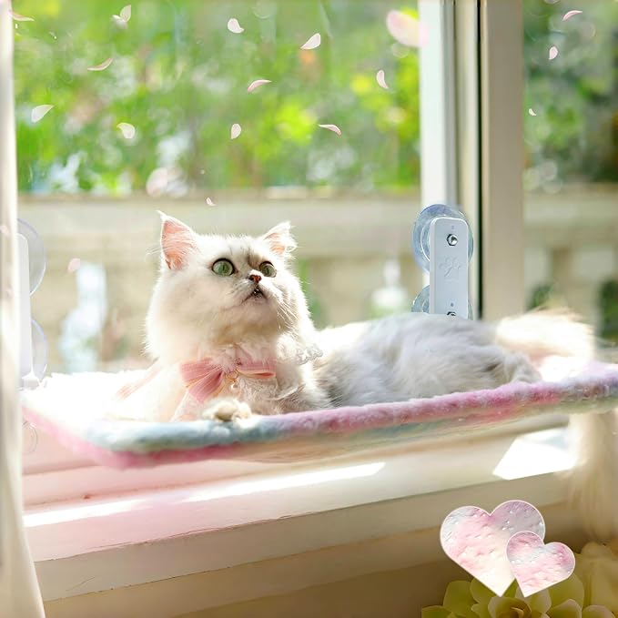 Foldable Cat Window Perch, Cordless Cat Hammock by Unknown