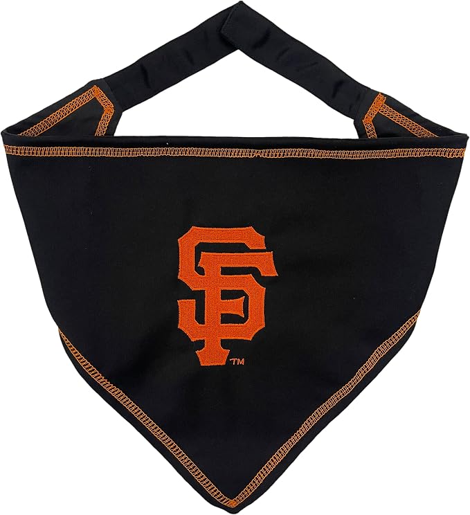Pets First MLB SAN Francisco Giants TIE Bandana, Small/Medium. Dog Bandana by PETSFIRST