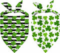 St. Patrick's Day Dog Bandana, 2 Pack Adjustable Holiday Party Pets Saint by XGXHZYLC