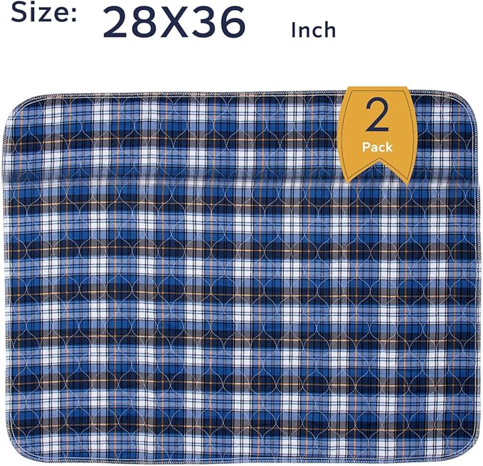 Non-Slip Bed Pads for Incontinence Washable, Waterproof Bed Pads, Adult - Image 2
