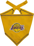 Pets First NBA LA Lakers TIE Bandana, Size Large/X-Large. Dog Bandana Scarf Bib by PETSFIRST