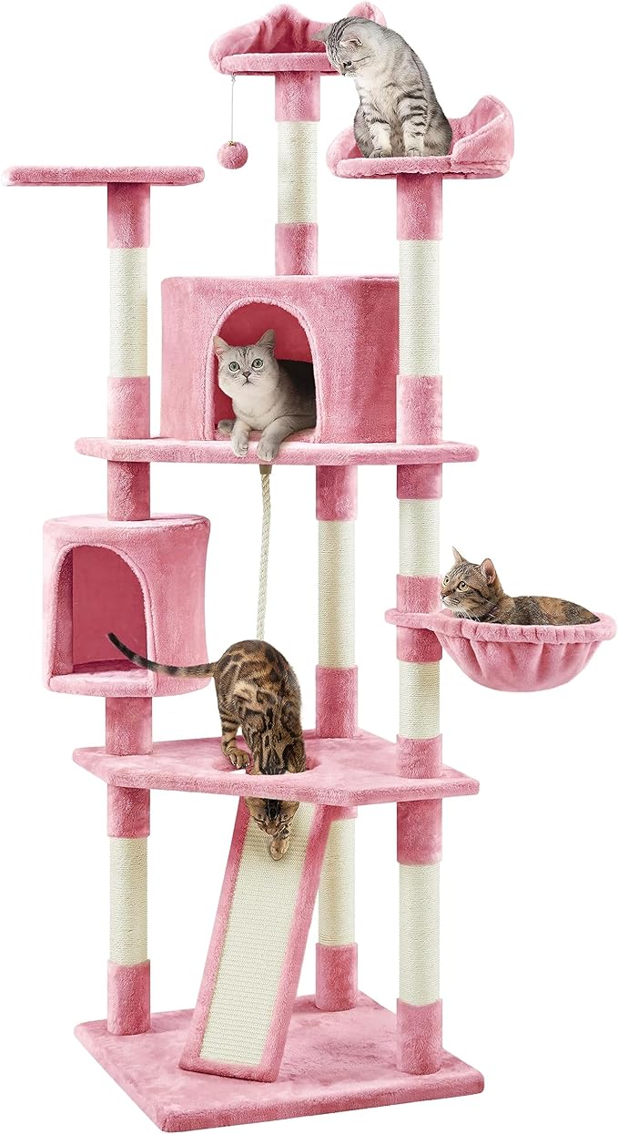 Yaheetech 79in Cat Tree Multi-Level Cat Tower by Yaheetech