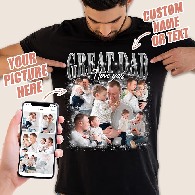 H-DEWALL Custom Shirts Custom Bootleg Rap Shirt - Image 2