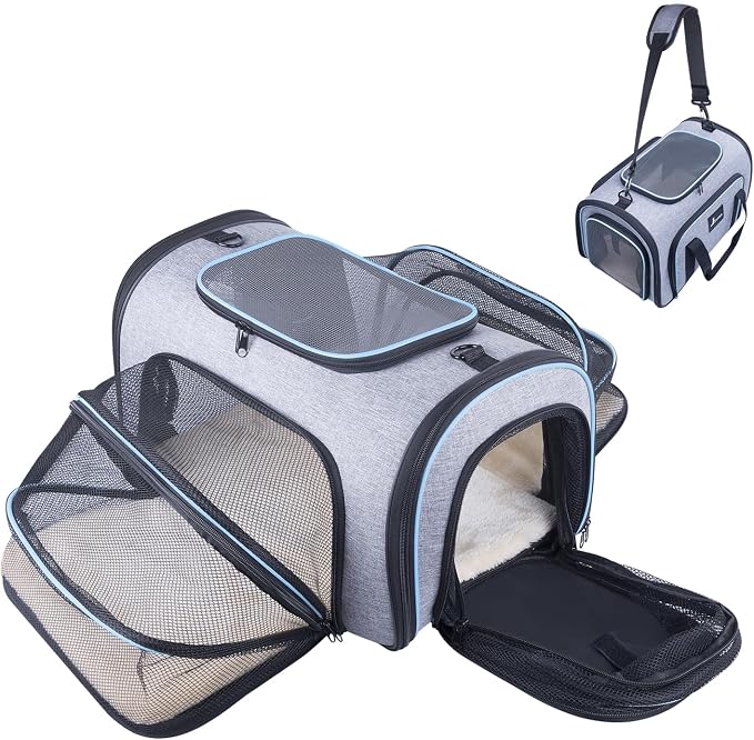 Siivton Airline Approved Pet Carrier, 4-Way Expandable Cat Dog Carrier - Image 10