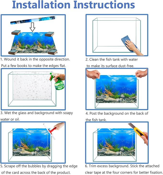 Fish Tank Background Sea Anemone Coral Theme Aquarium Background Poster Fish - Image 7