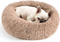 Dogs Bed for Small Dogs, Anti-Anxiety Washable Round Bed by Hoewina