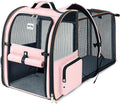 Lekebobor Large Cat Backpack Carrier Expandable Foldable Pet Carrier Backpack by LEKEBOBOR