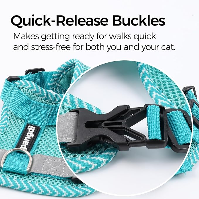 Cat Harness and Leash Escape Proof Medium Kitten Harness Bengal Cat Vest - Image 5