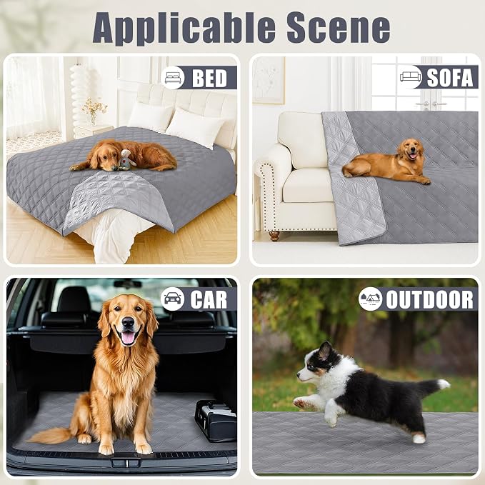 Smiry Waterproof Dog Bed Cover Blanket 30x53, Soft Reversible Pet Blanket - Image 5