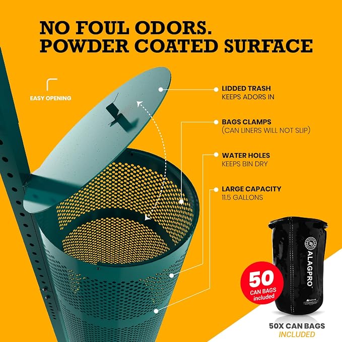 ALAGPRO® Pet Waste Station Outdoor Dog Waste Station - Image 7