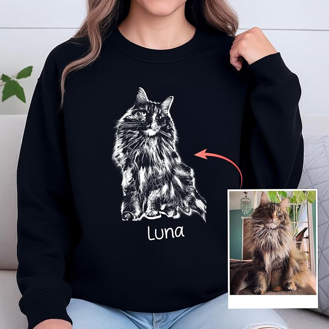 Easycosy Custom Sweatshirt for Couples Men Women, Personalized Hoodies - Image 5