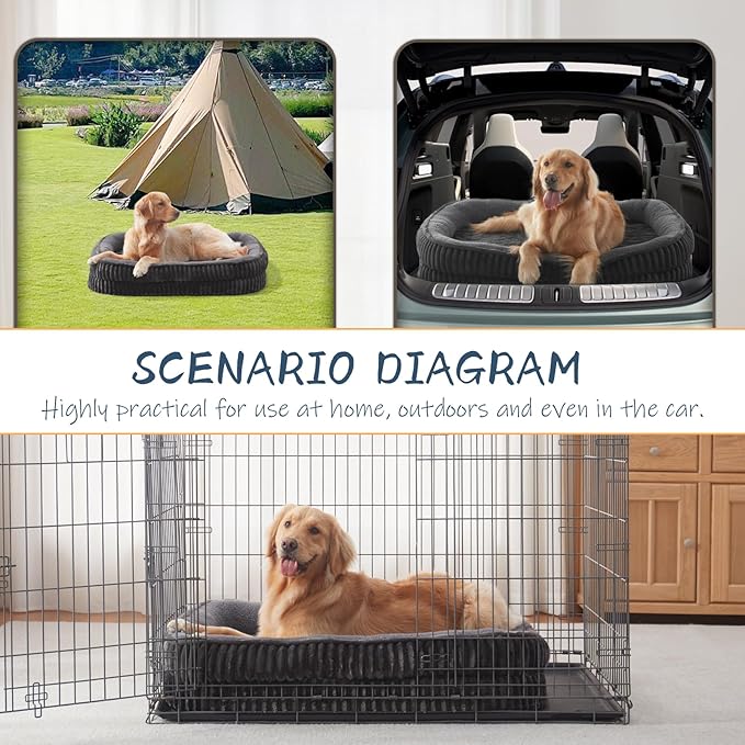 Orthopedic Dog Bed for Extra Large Dogs Breeds, High Density Egg Crate Foam Dog - Image 7