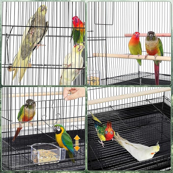 Travel Bird Cage Carrier, Portable Travel Parrot Cage - Image 6