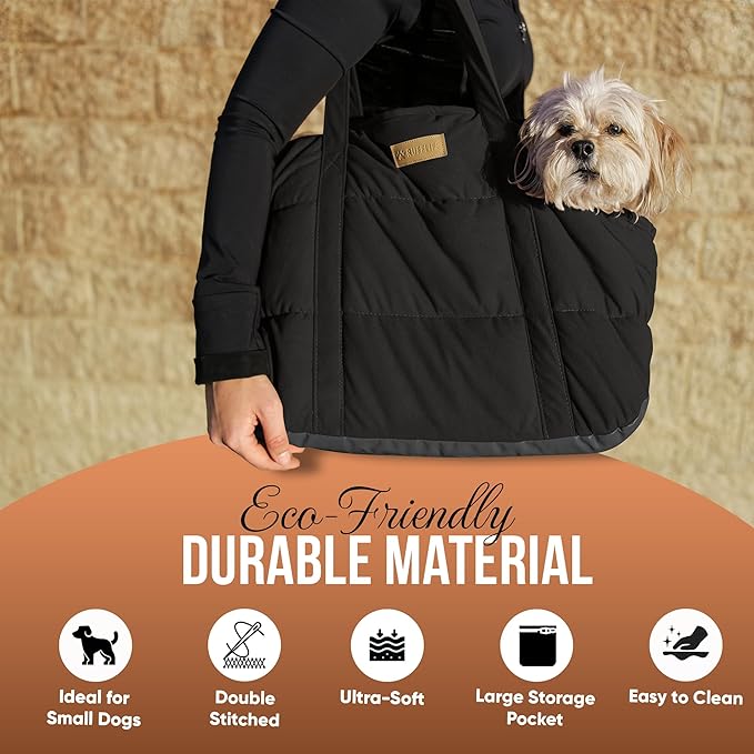 Plush Dog Purse Carrier for Small Dogs, Soft Dog Tote Bag - Image 6