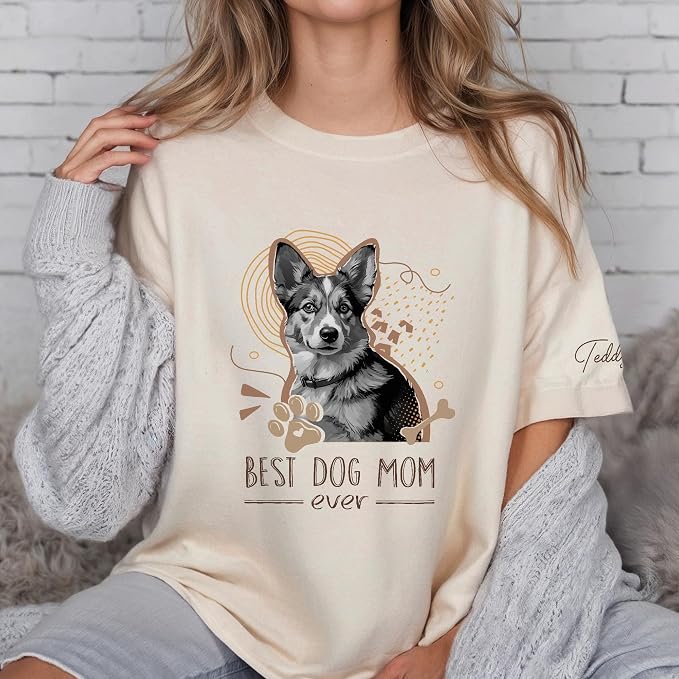 Custom Dog Mom Shirt Gifts for Women, Mother's Day Hoodie, Custom Shirt - Image 3