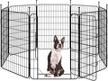 Yaheetech Expandable Dog Playpen, 8 Panel 32 inch Puppy Playpen by Yaheetech