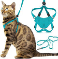 Houdini™ Escape Proof Cat Harness and Leash Set by OutdoorBengal – Turquoise by OutdoorBengal