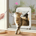 LIBBEPET Cat Door for Screen Door, Lockable Cat Screen Door for Cats & Small by LIBBEPET
