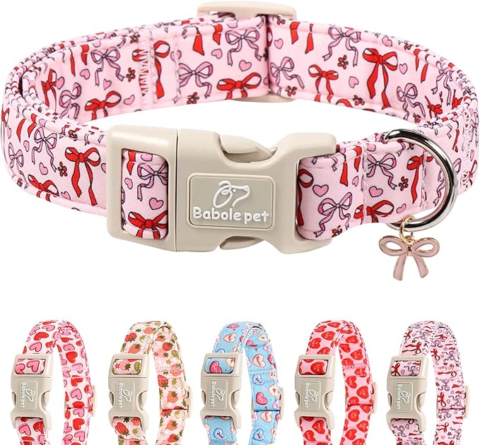 Girl Dog Collar for Small Dogs by Babolepet