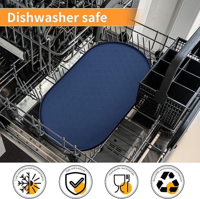KPWACD Pet Feeding Mat for Dogs and Cats, Silicone Dog Placemat Non-Slip - Image 6