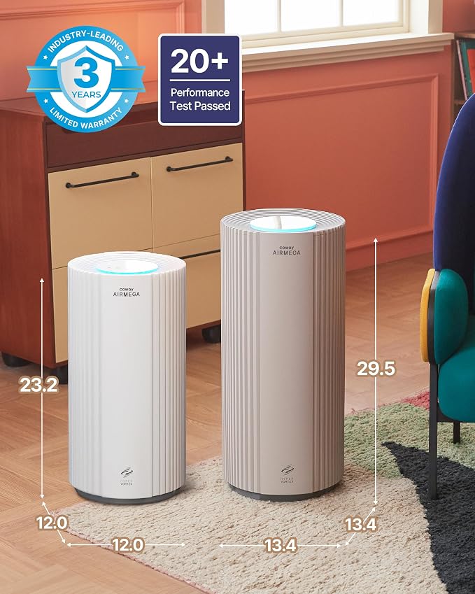 COWAY Air Purifier for Large Room Whole Home Up to 3, 285 ft², HEPA Filter for - Image 4