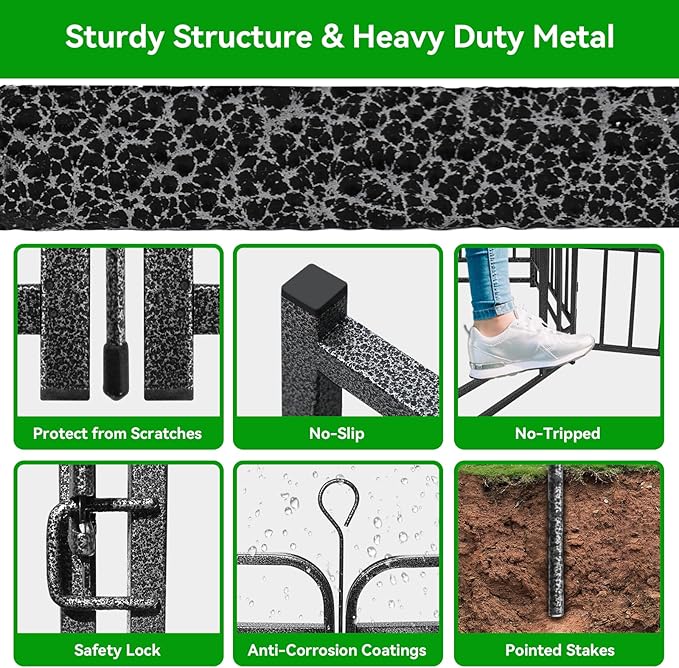 Heavy Duty Dog Playpen: 16 Steel Panels 40" Height, Square Steel Pipe - Image 7