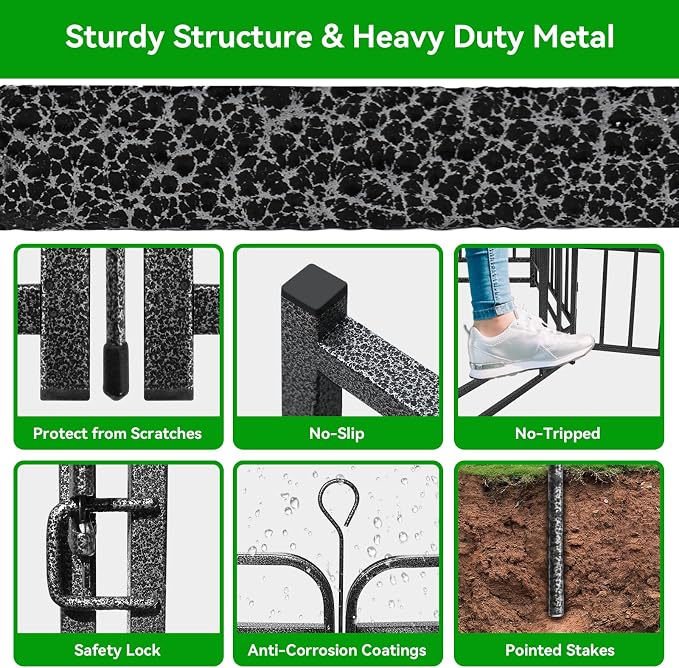 Heavy Duty Dog Playpen: 32 Steel Panels 40" Height, Square Steel Pipe - Image 7
