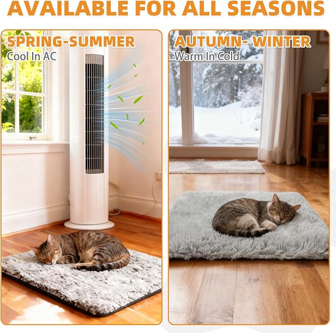 KOOLTAIL Self Warming Cat Bed, 4 Pack 18*24in Plush Extra Warm Self Heating Pet - Image 3