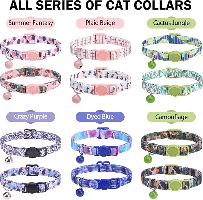 Breakaway Cat Collars for Girl Boy Cats, Fall Winter All Weather Cat Collar - Image 8