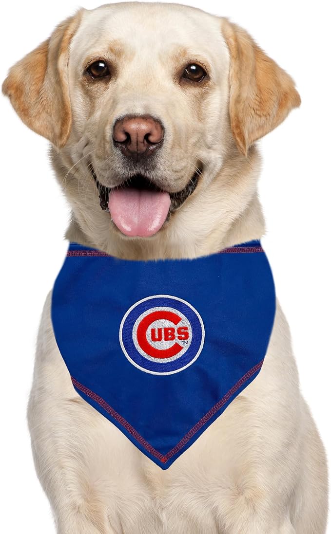 Pets First MLB Chicago Cubs TIE Bandana, Large/X-Large. Dog Bandana Scarf Bib - Image 5
