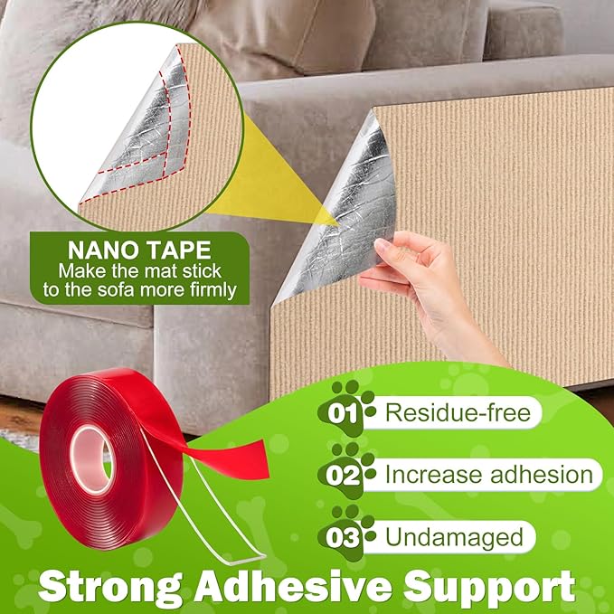 78.7"x15.8" Large Couch Protector from Cat Claws, Anti Scratch Furniture - Image 4