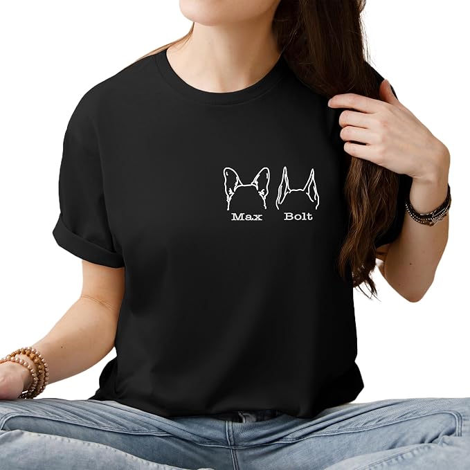 Custom Dog Mom Shirt for Women Pet Ears Sweatshirt - Image 5