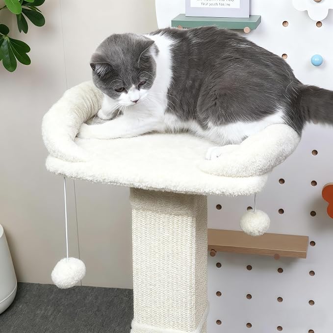 34" Cat Scratching Post for Indoor Cats, Sisal Cat Scratcher - Image 3