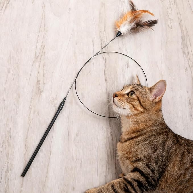 5 Pack Cat Wand Toy Replacement Rod - Image 5