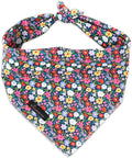 ARING PET Floral Dog Bandana, Spring Summer Colorful Flower Girl Pet Bandana by ARINGPET