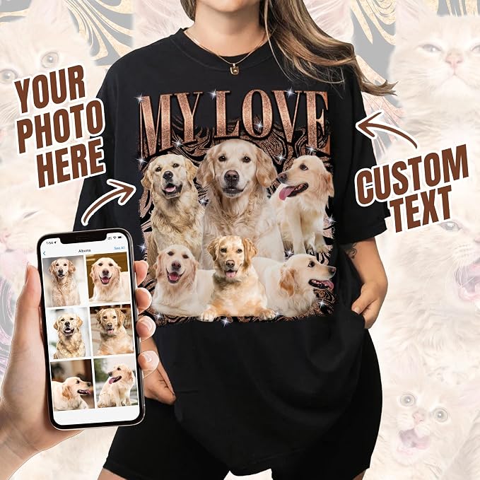 Custom Bootleg Rapper Graphic Tees Shirt – Retro 90s Vintage Style, - Image 2