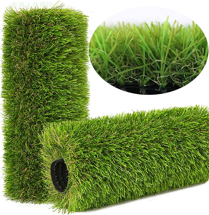 Artificial Grass Rug Outdoor Indoor 2FTX82FT Fake Grass Carpet Green Synthetic by NINXIANG