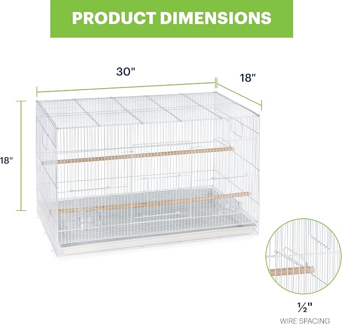 Prevue Pet Products Flight Cage Metal Steel Bird Crate, Home Crate - Image 5
