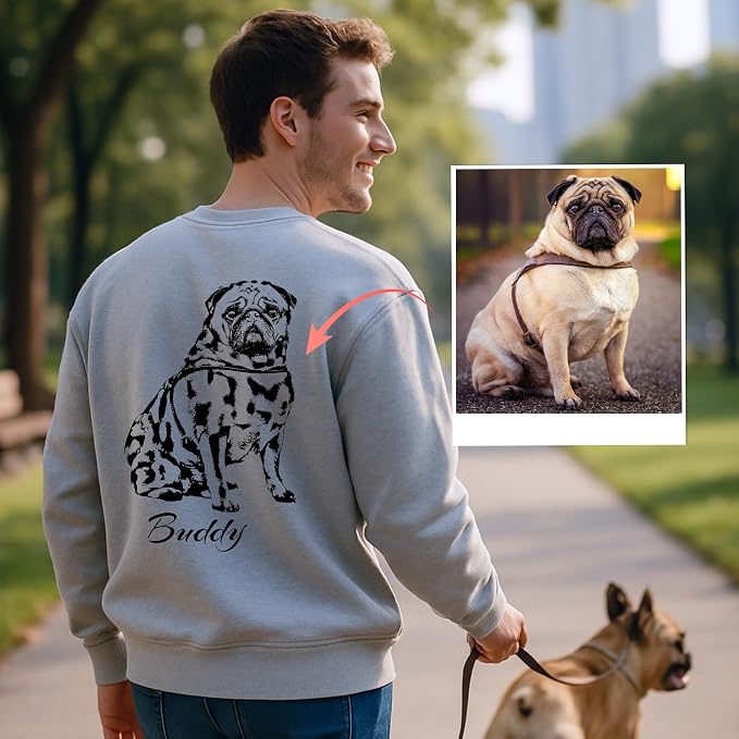 Easycosy Custom Sweatshirt for Couples Men Women, Personalized Hoodies - Image 6