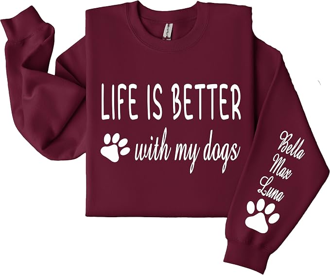 Custom Dog Mom Shirt for Women Pet Ears Sweatshirt - Image 8