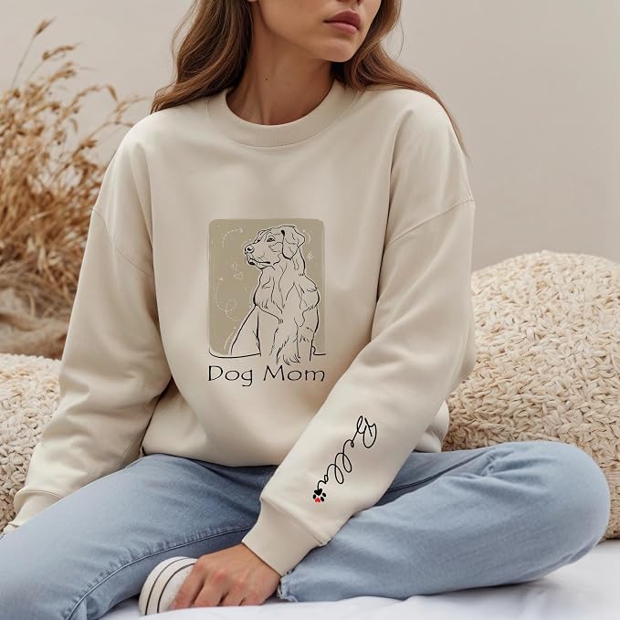 Custom Dog Mom Shirt Gifts for Women, Mother's Day Hoodie, Custom Shirt - Image 5