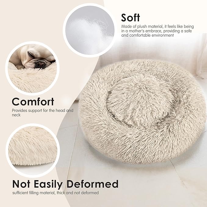 Extra Large Dog Beds, 36 Inch Human Dog Anxiety Relief Comfort Bed, - Image 4