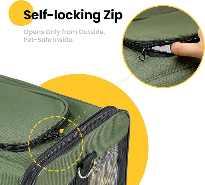 Cat Carrier Airline Approved, Soft-Sided Dog Carrier - Image 3
