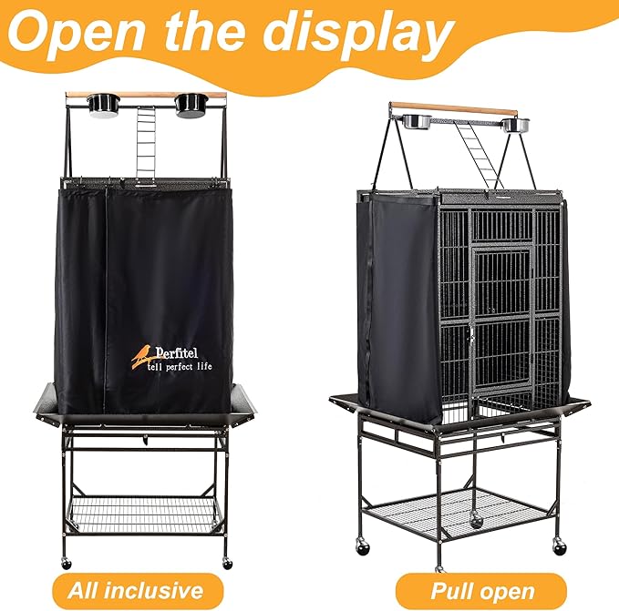 Bird Cage Cover Good Night Birdcage Cover Black-Out Birdcage Cover Durable - Image 5