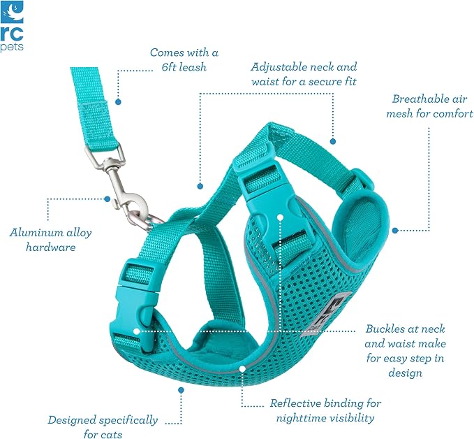RC Pets Adventure Kitty Harness Includes Adjustable, Airmesh Fabric - Image 6