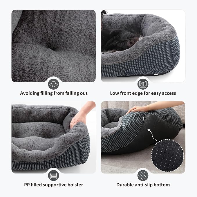 INVENHO Large Dog Beds Large Sized Dog Washable, Orthopedic Warming Soft - Image 3