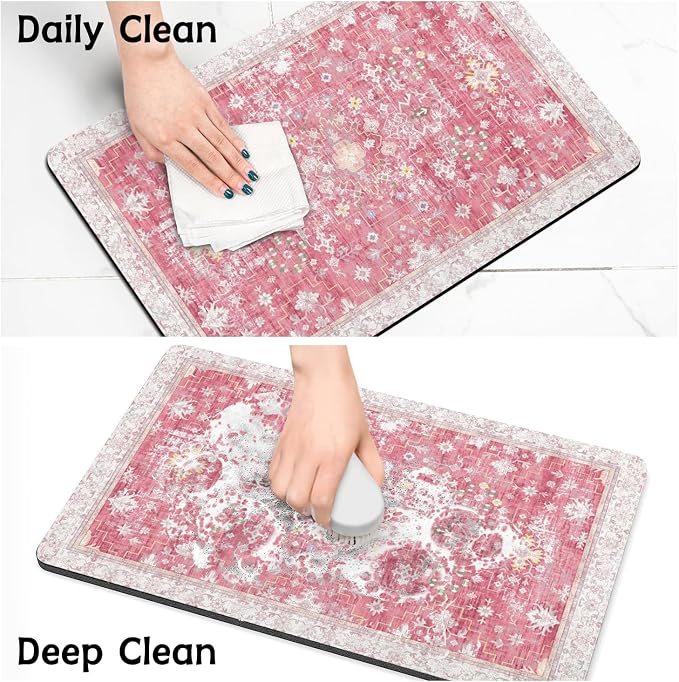 Pet Food Mats for Floor, Absorbent Dog Mat for Food and Water Dispenser - Image 7