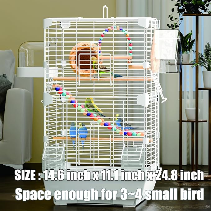 Basic Bird Cage, 24.8inch Parrot Cage, Bird Cage - Image 5