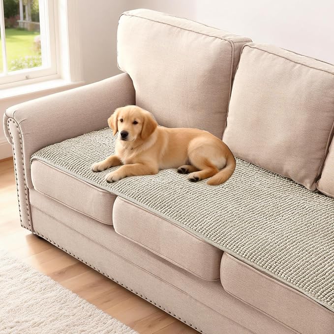 H.VERSAILTEX Plush Chenille Couch Cover by HVERSAILTEX