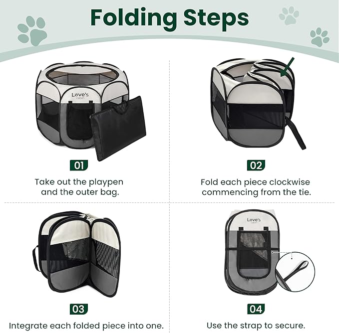 Love's cabin Pet Puppy Dog Playpen, Large Dog Tent Crates Cage Indoor/Outdoor - Image 8